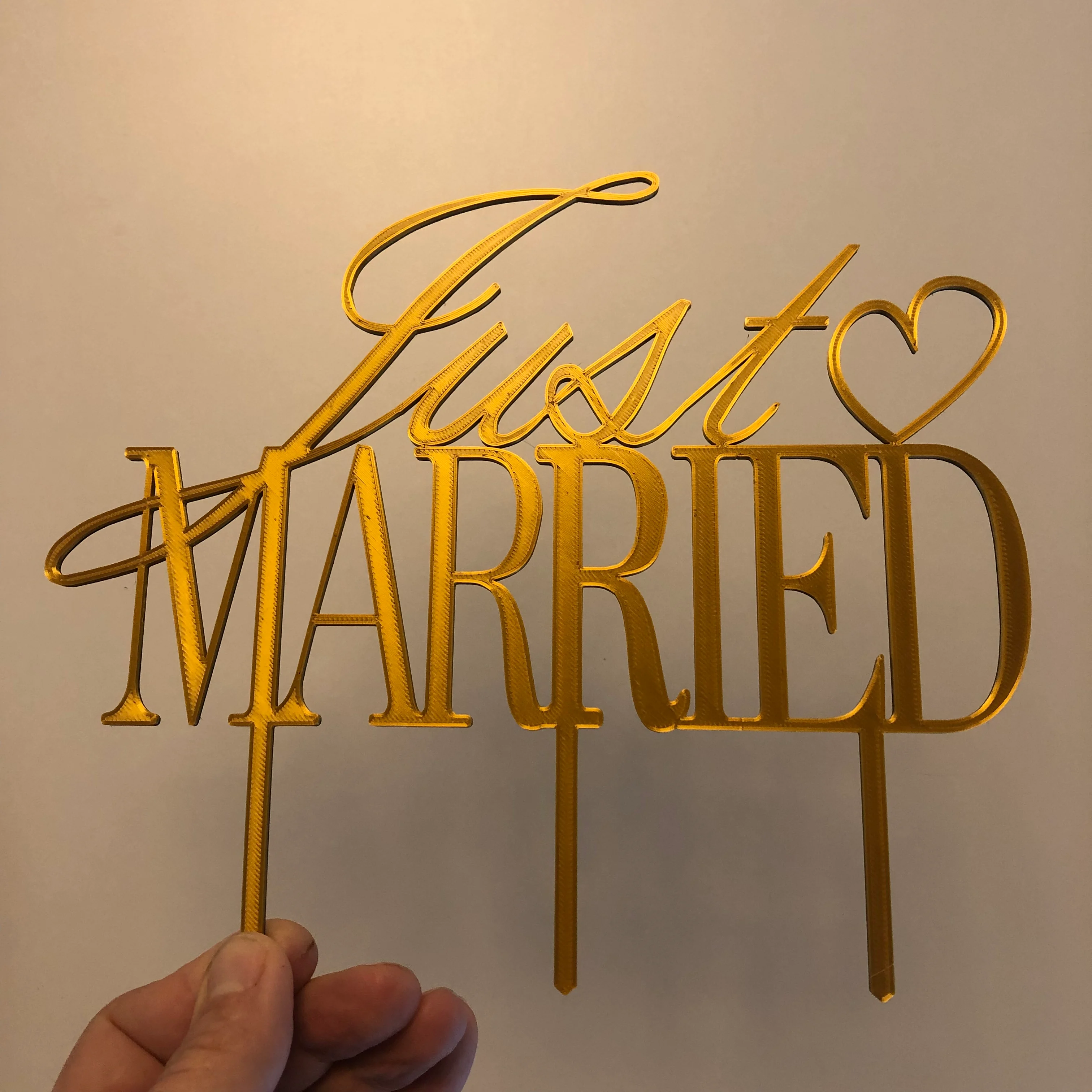 Just Married Cake Topper remixed (stronger picks & mirrored)