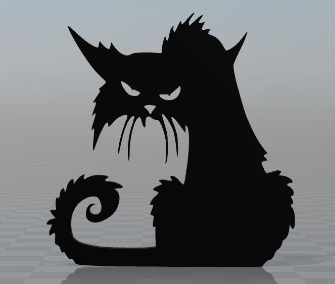 Scary cat magnet