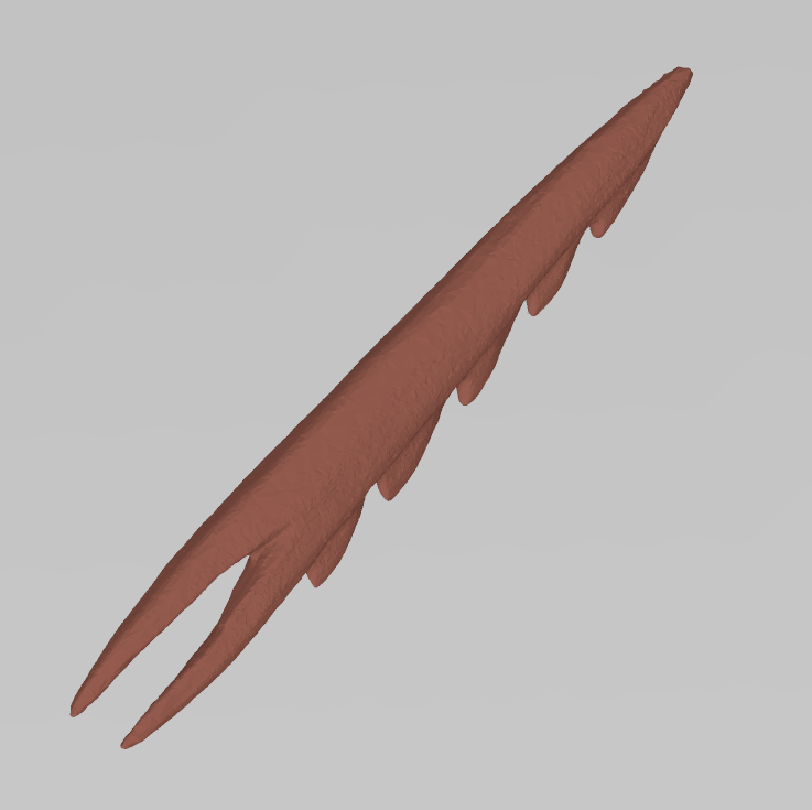 Fork based Magdalenian harpoon/barbed point