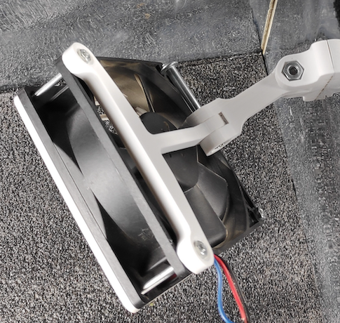 92mm fan articulated mount with grill