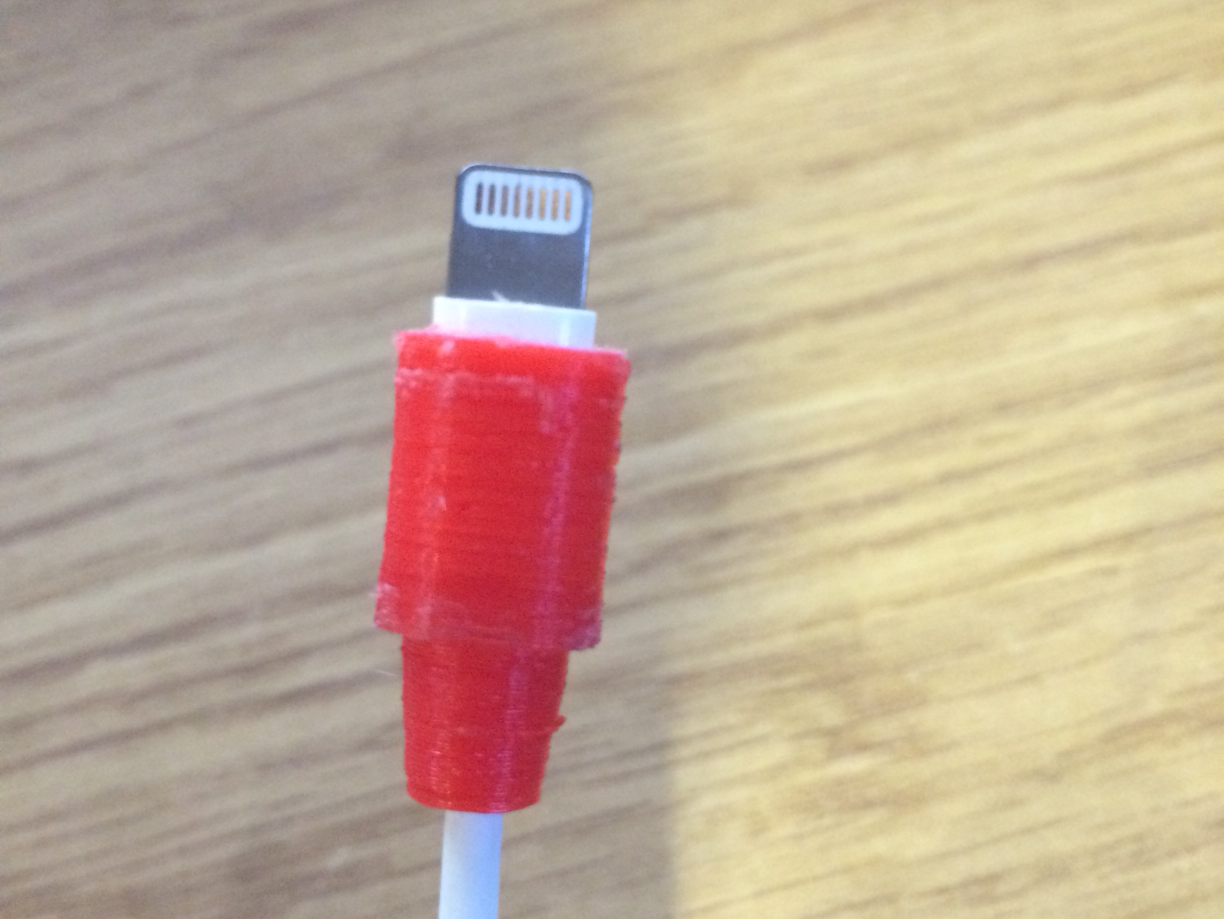 Iphone cable support / strengthener
