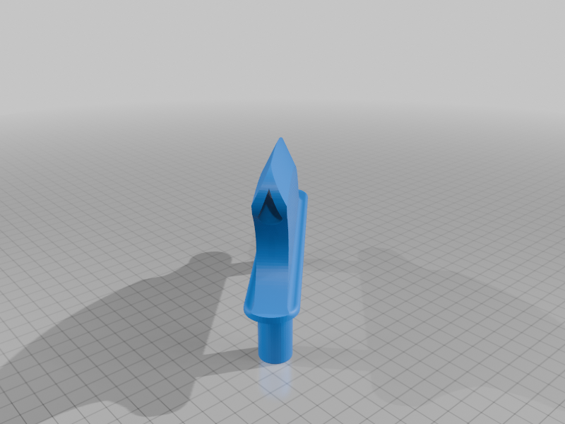 foam surfboard fin with single flute