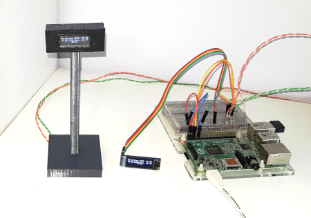 Raspberry Pi G-scale Model Railway Departure Board Sign