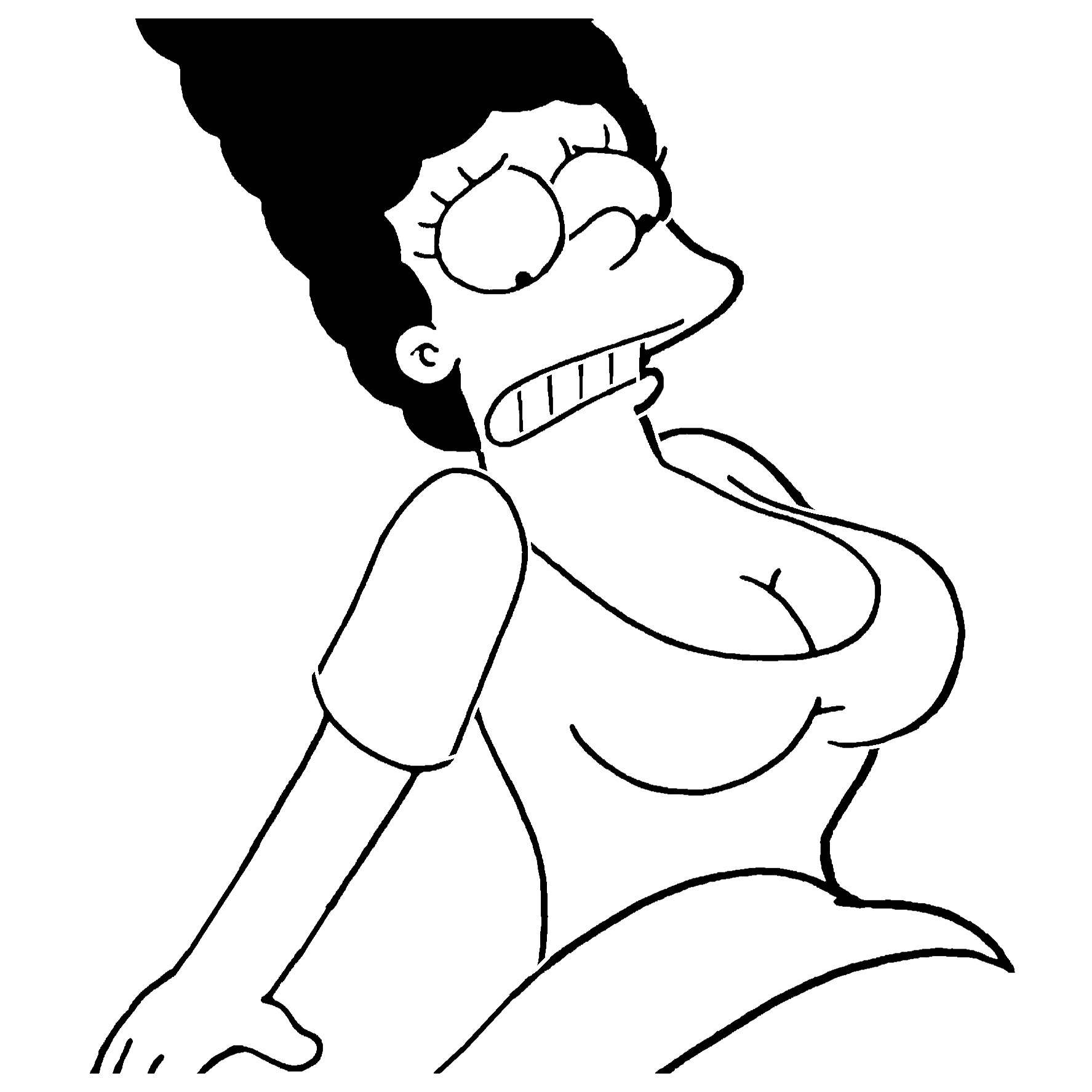 Marge Simpson stencil 3