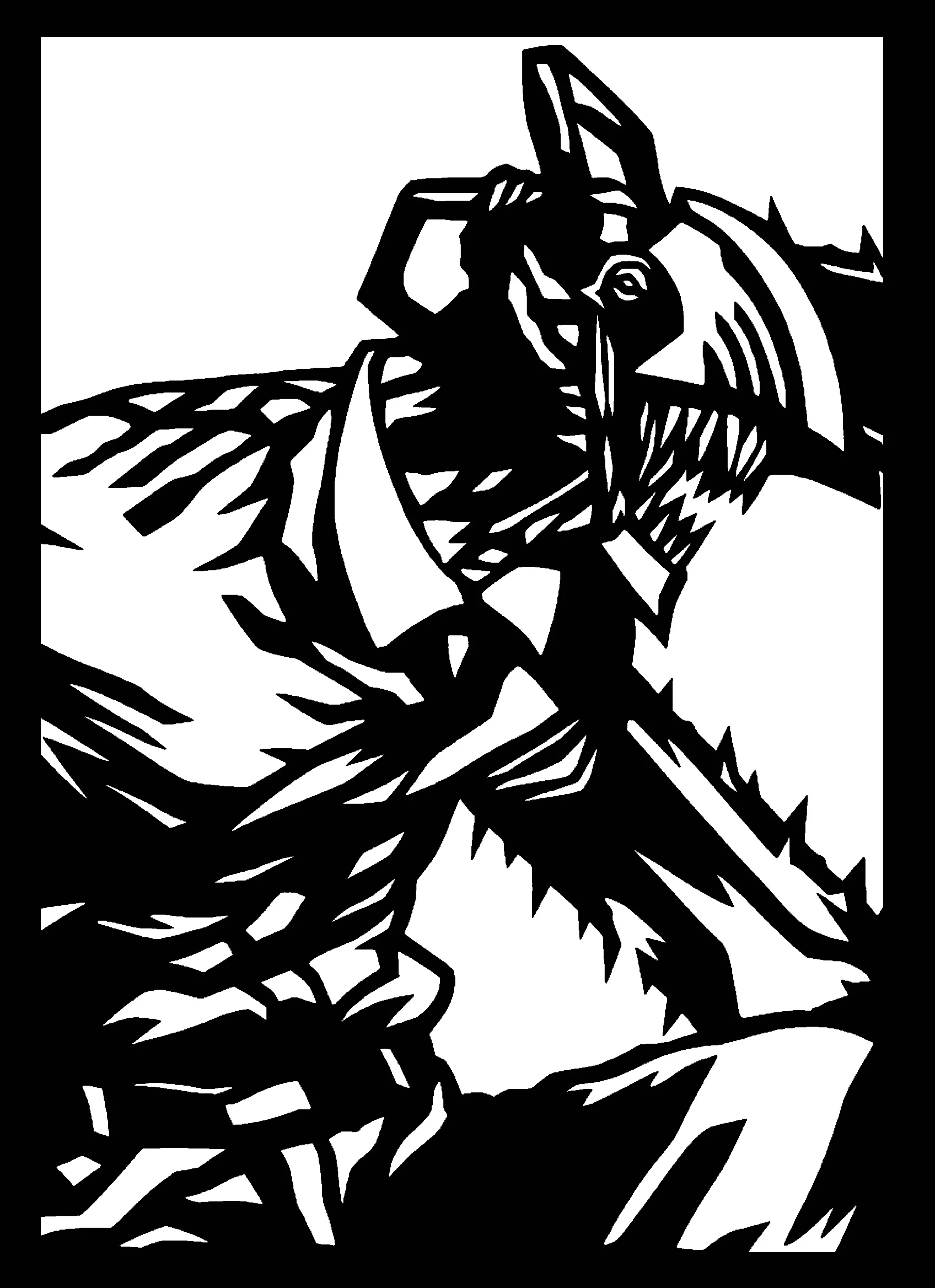 Chainsaw Man stencil 2
