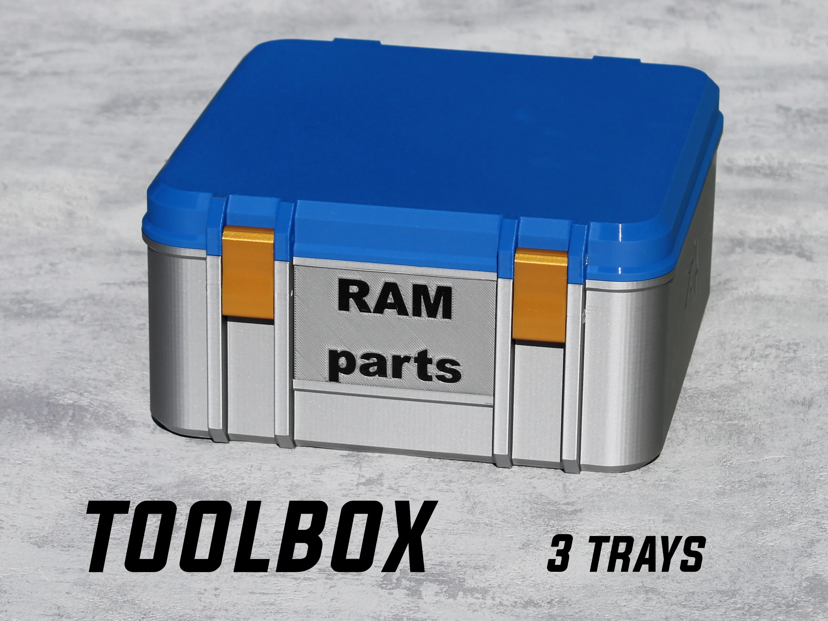 FlexiBox - modular toolbox with trays
