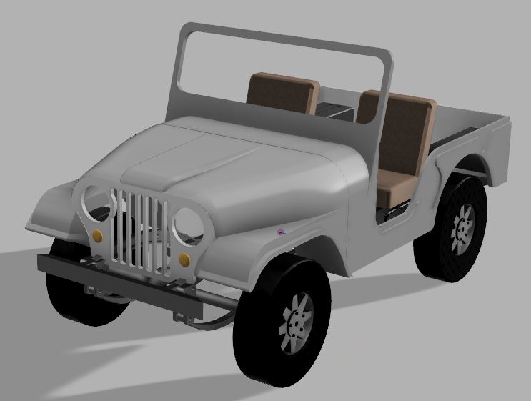 Jeep CJ 5 Body / Karosserie 1/10 for SCX10 Chassis