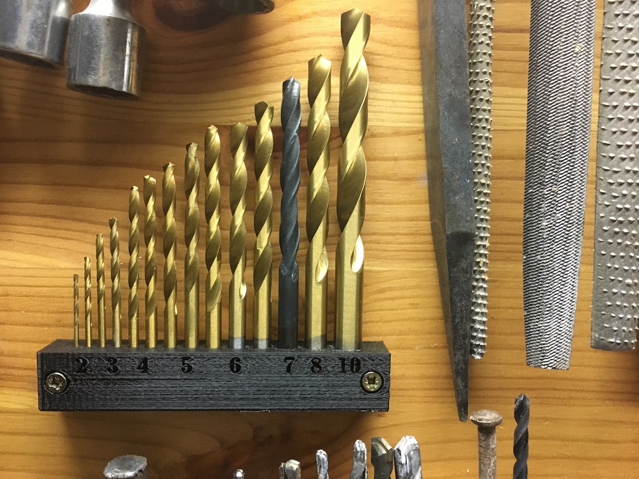 Storage drill bits - Rangement pour forets de perçage