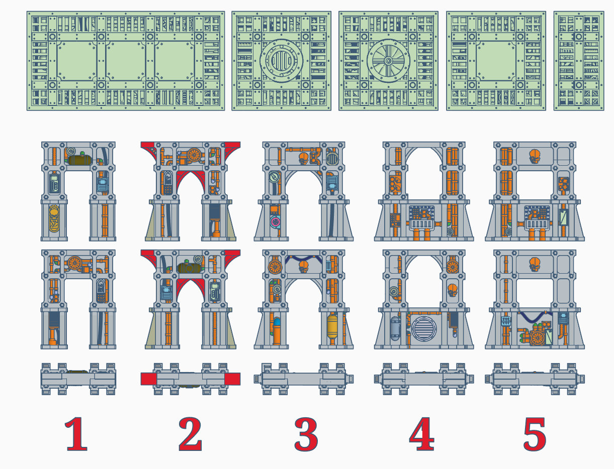 SM Support Pillars (61mm)