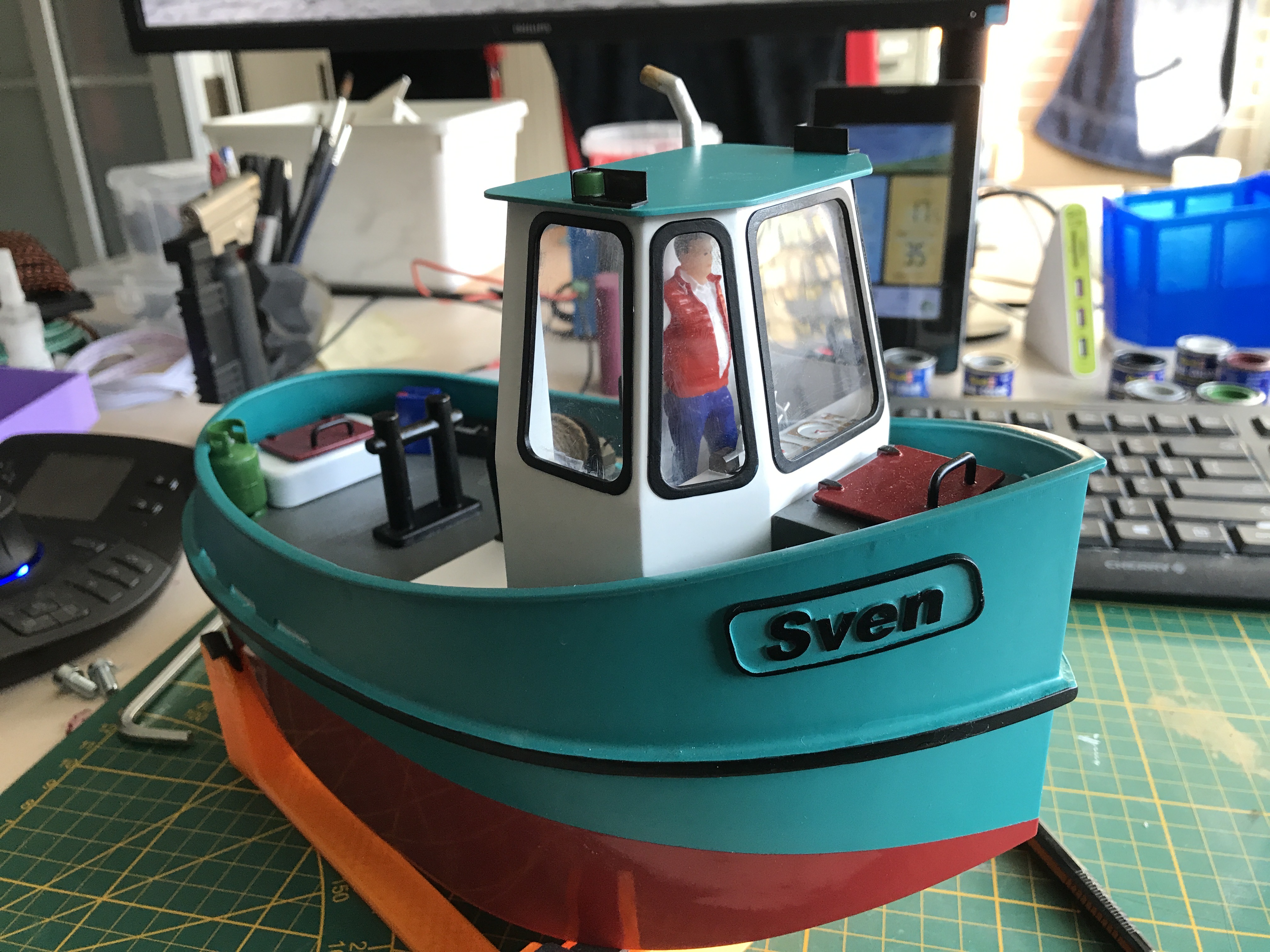Mini RC Tug boat ship schiff boot