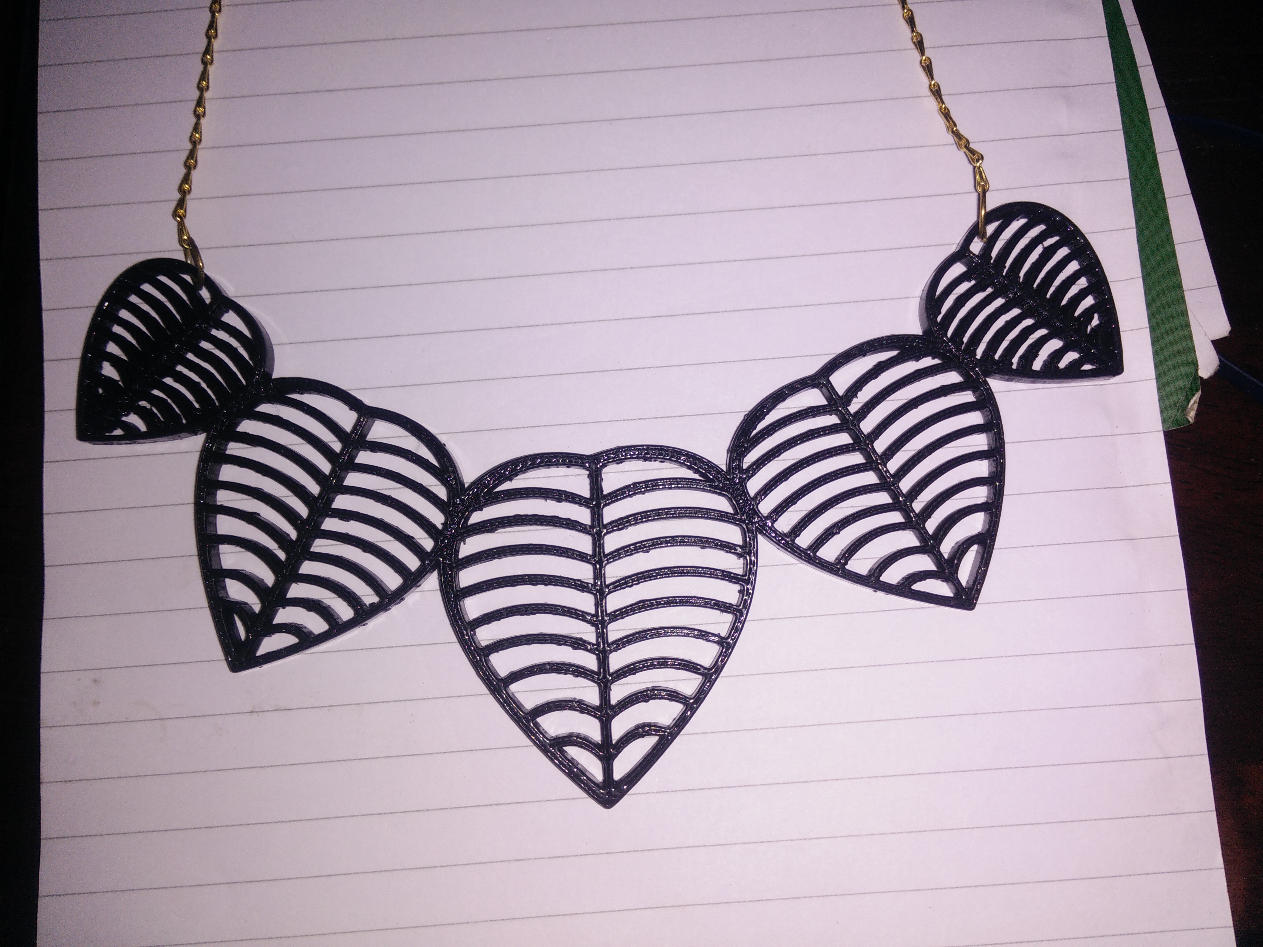 Necklace Leaf Design