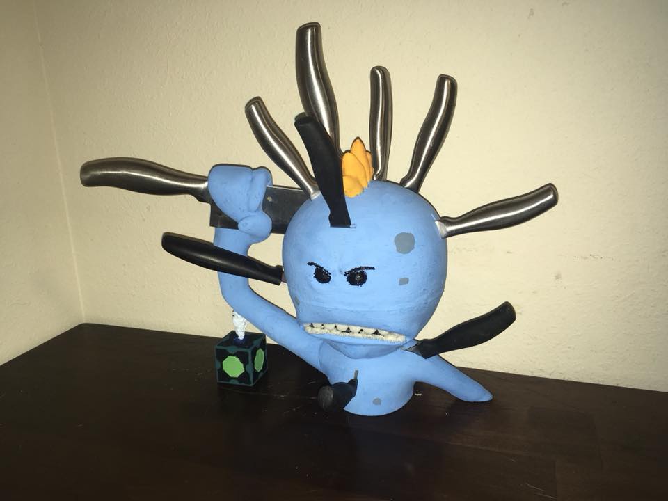 Mr. Meeseeks knife block