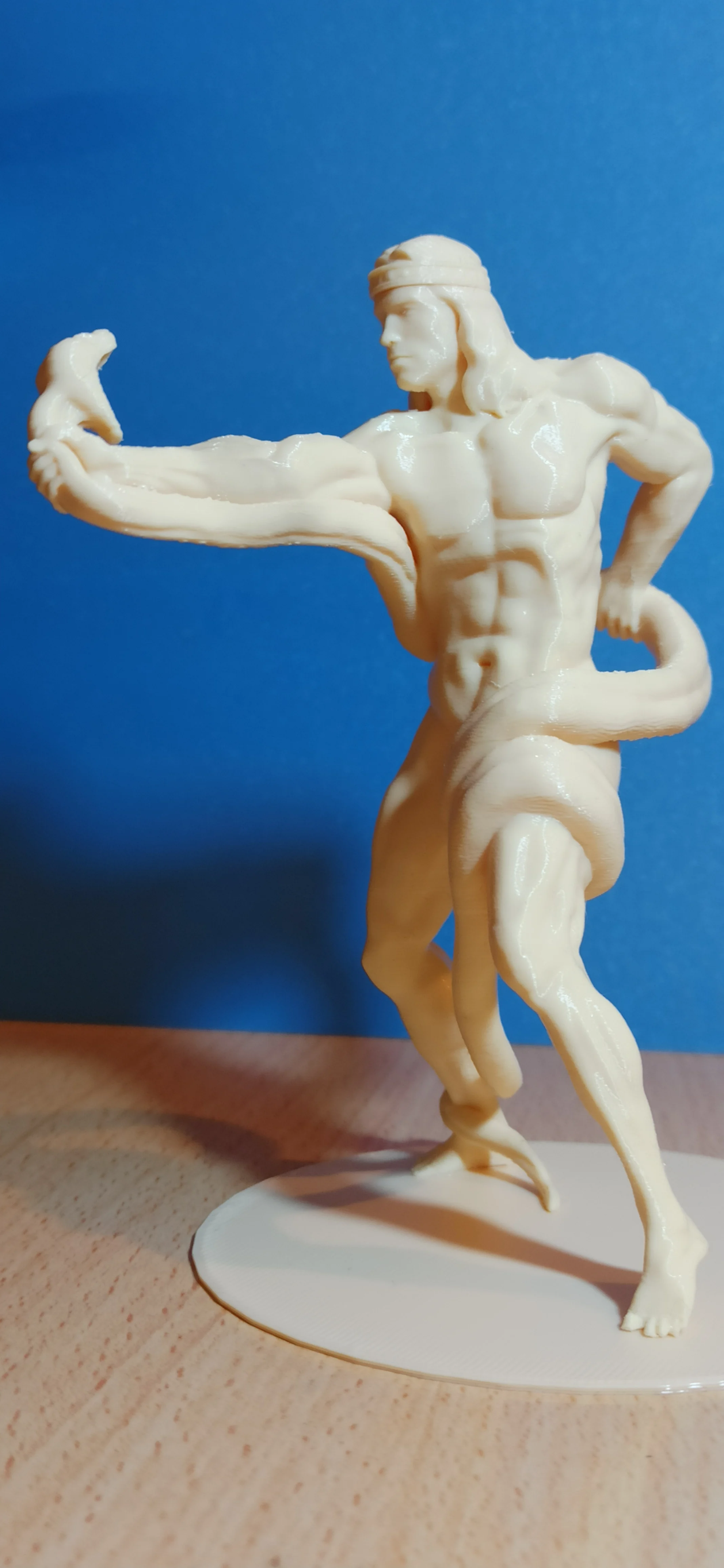 Conan The Barbarian wrestling with a phyton