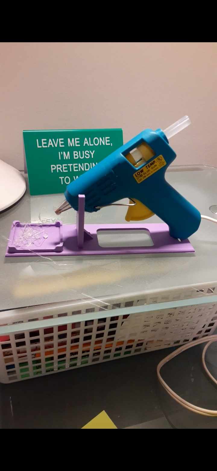Hot glue gun stand