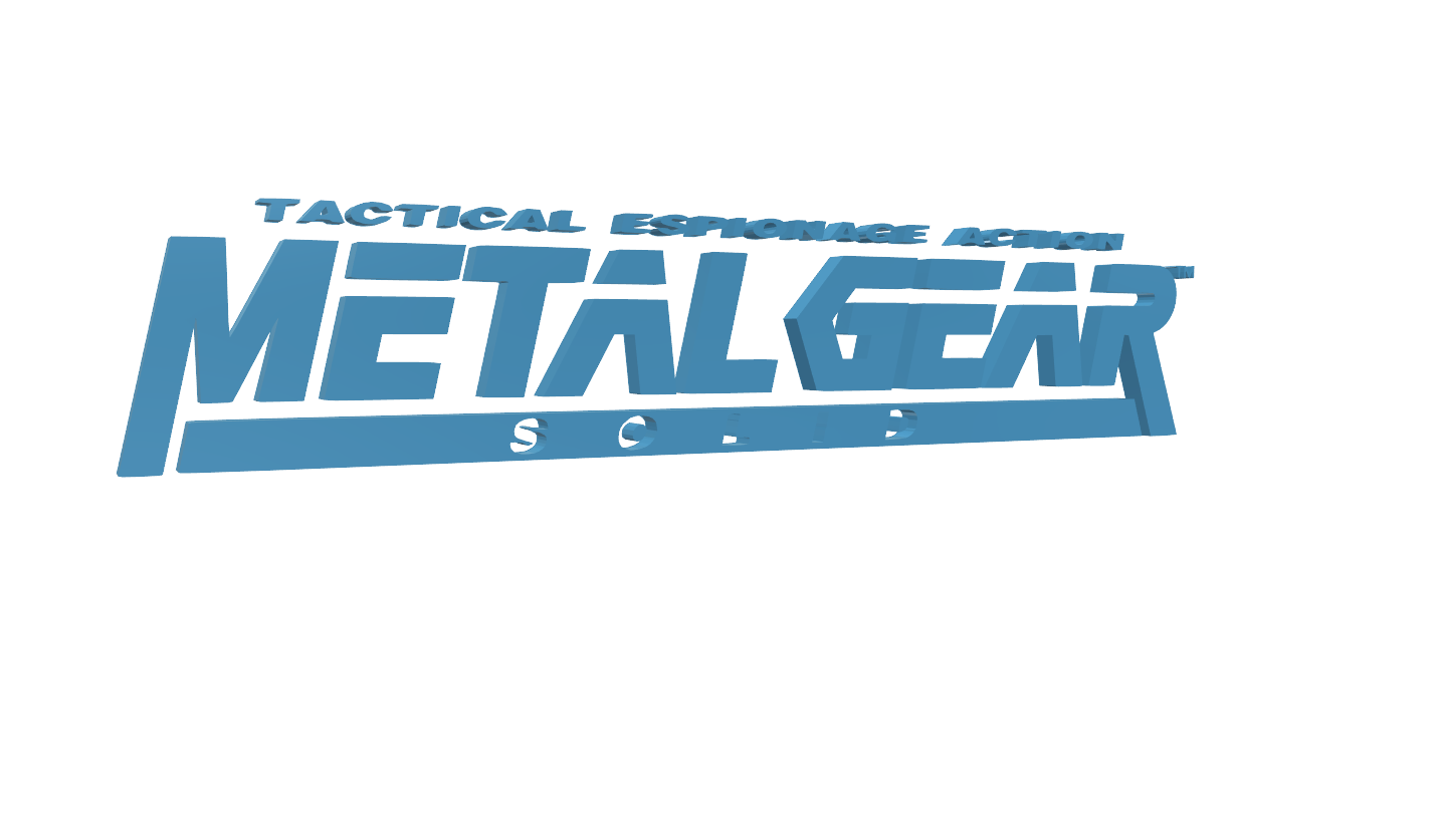 Metal Gear Solid 1 Logo