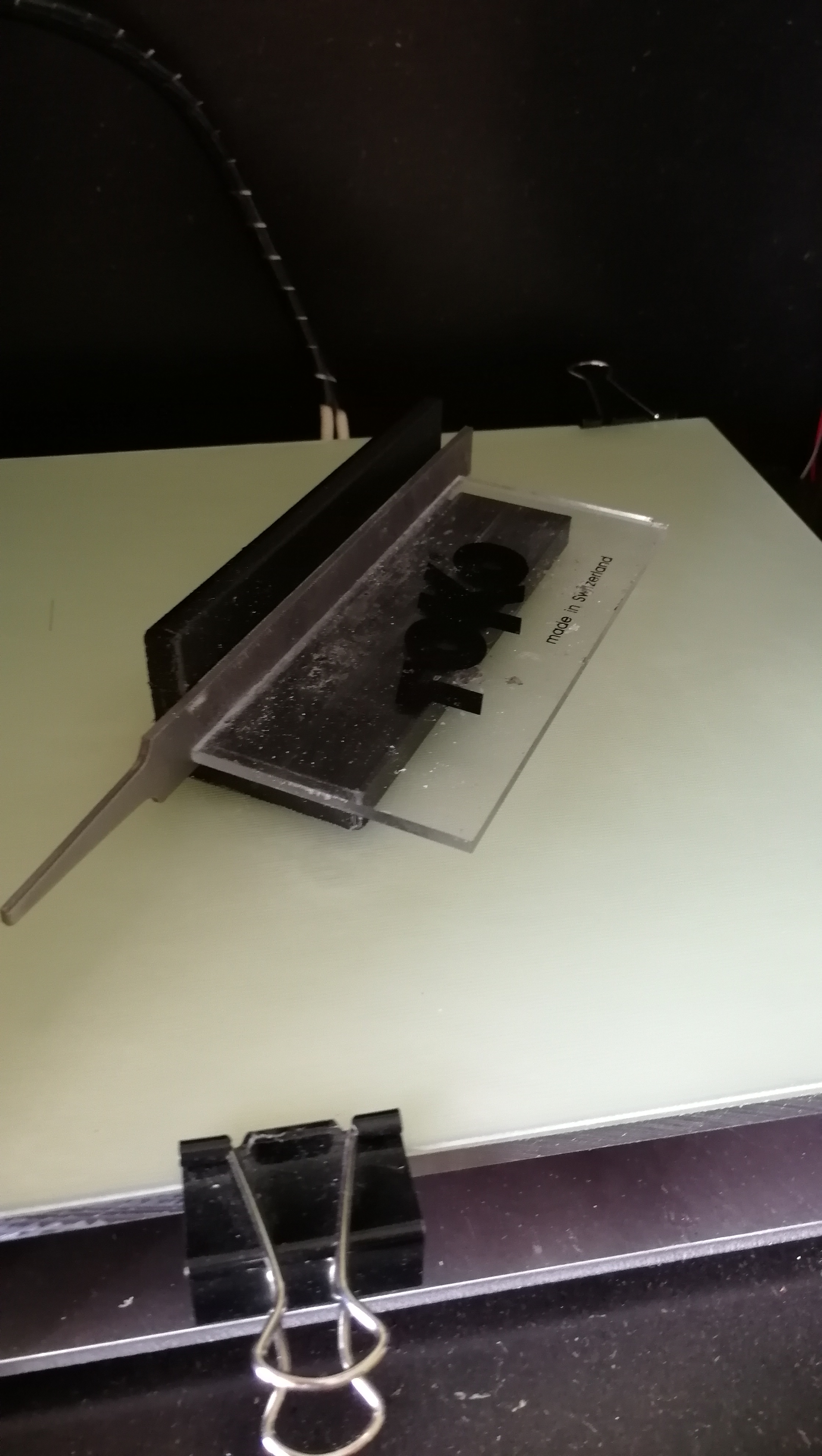 Ski/Snowboard acryl wax scraper file guide