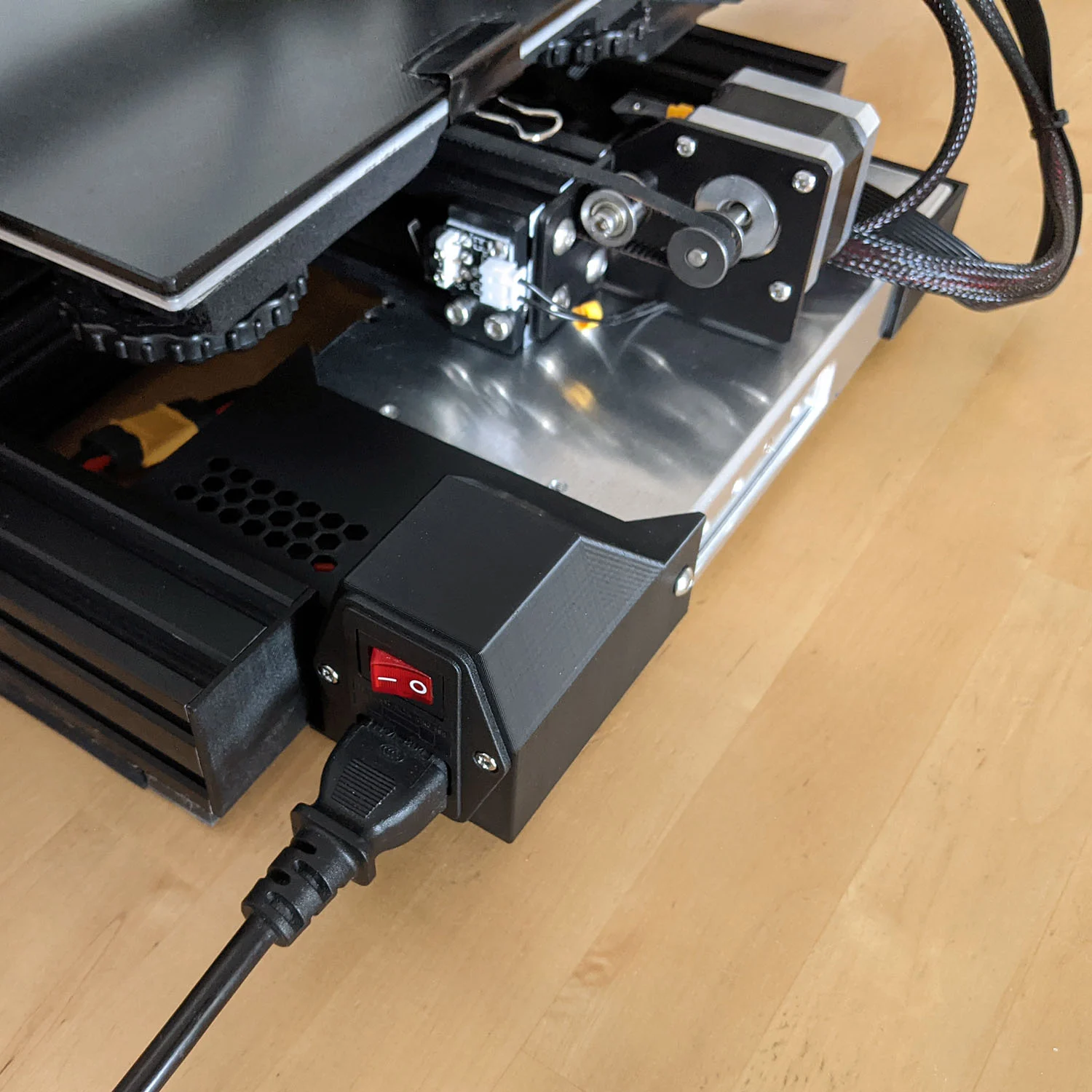 Ender 3 Pro Meanwell PSU low-profile rear mount