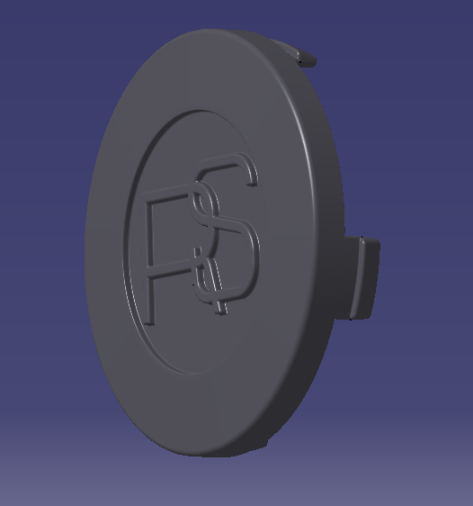 Ford RS Center Hub Cap for Modern Wheels Ø72