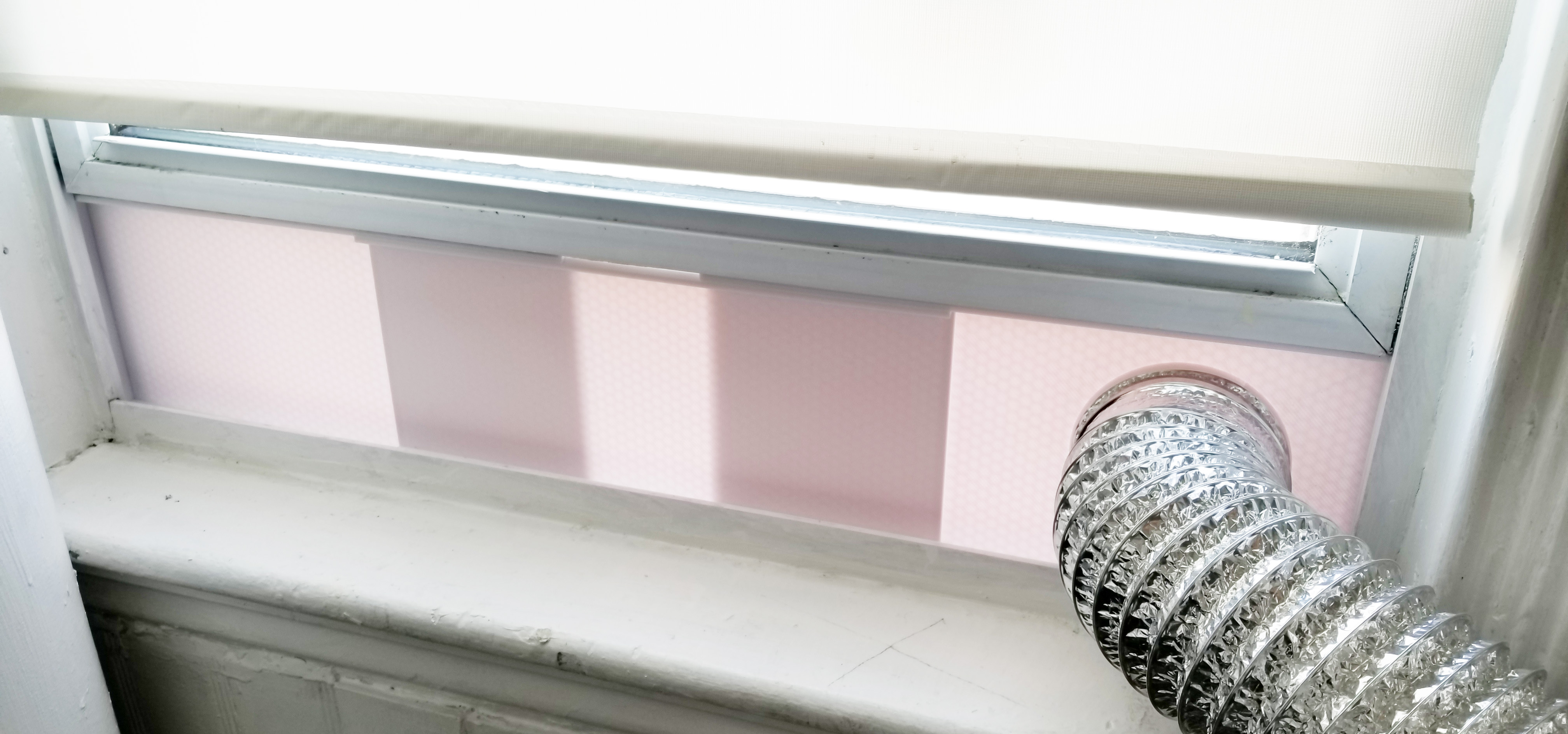 Sliding Window Dryer or AC Vent Seal Kit with 4" Air Duct Mount