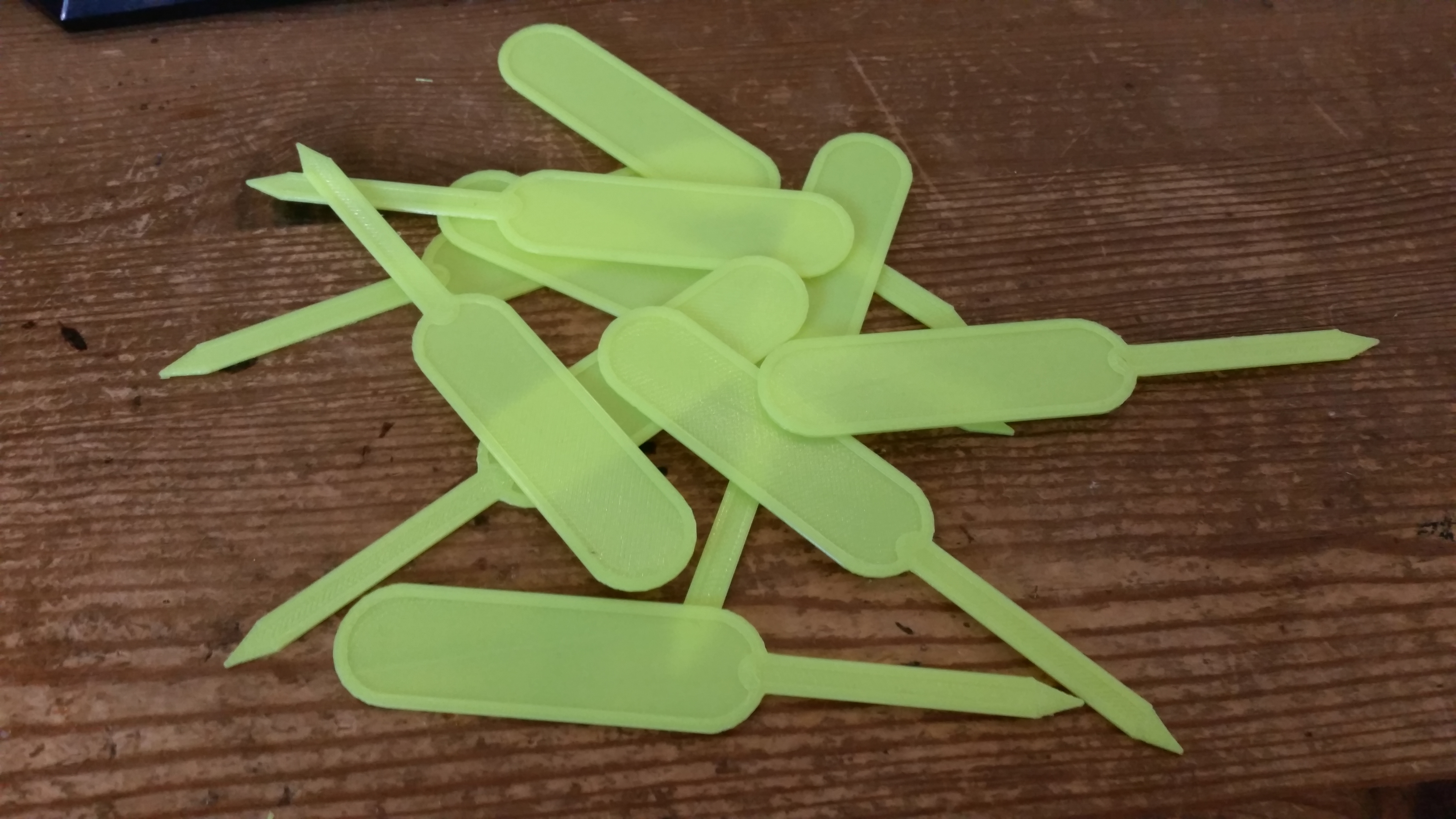 Pflanzschild / Plant Tag V2 (super lightweight 2,6g)