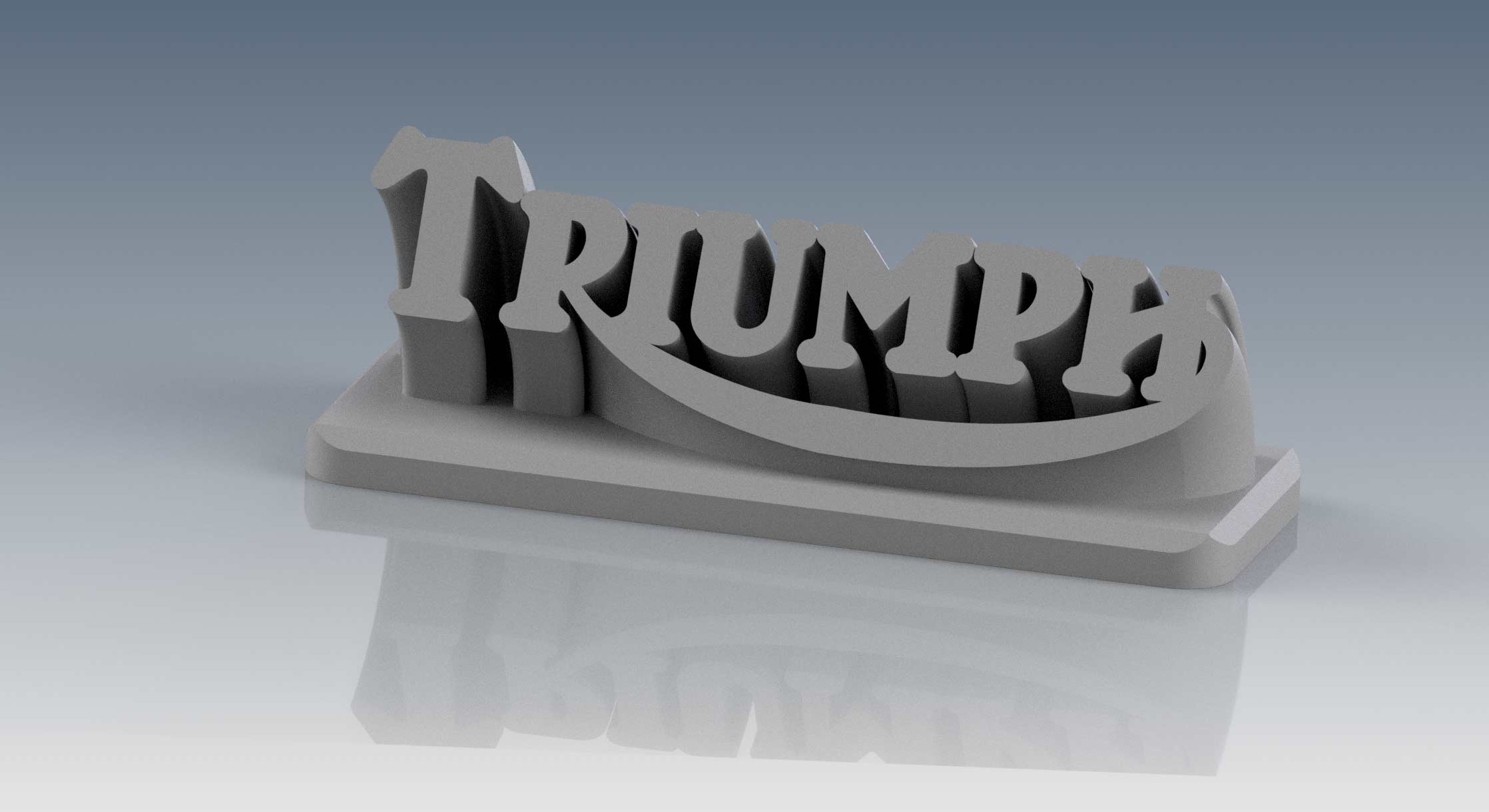 Triumph : Triumph-Namensschild / Triumph Plaque