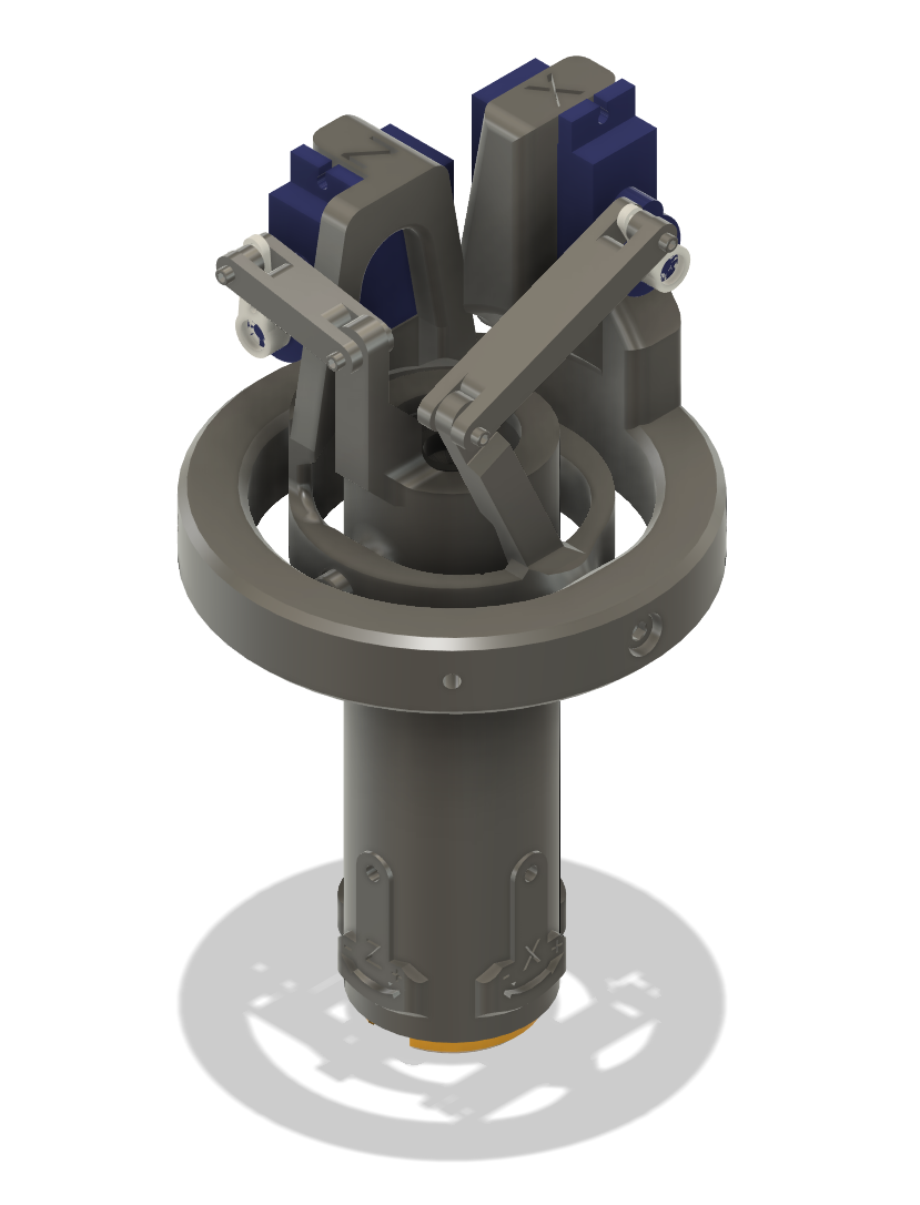 "Genesis" 24mm Thrust Vector Control Mount for Model Rocketry