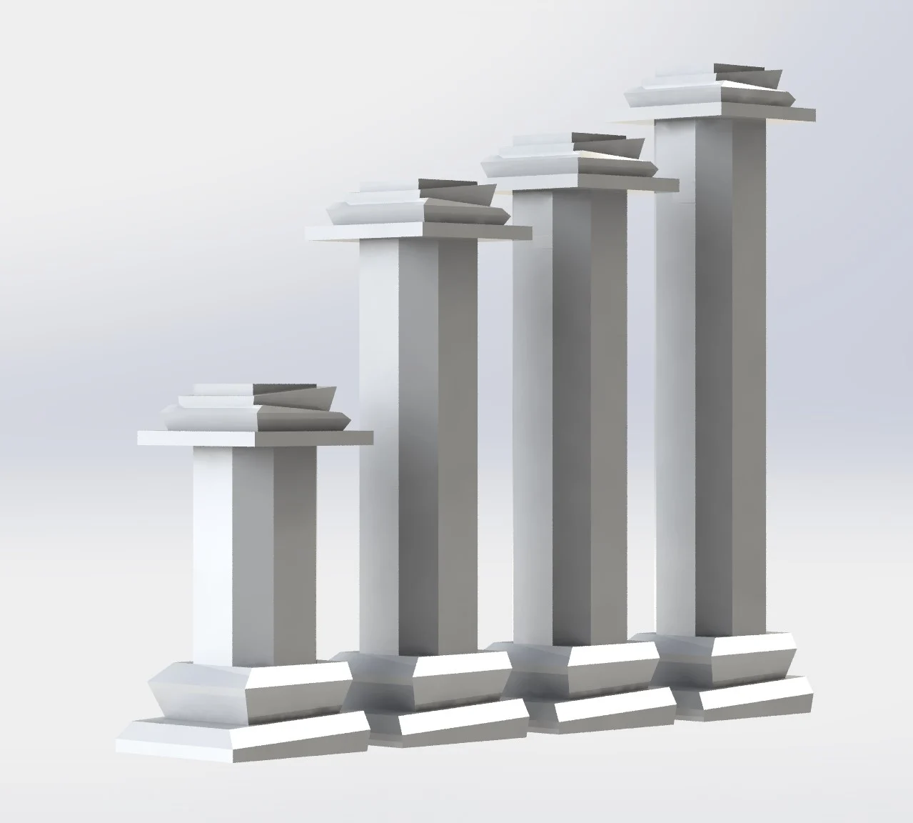 Brutalist Columns - Modular