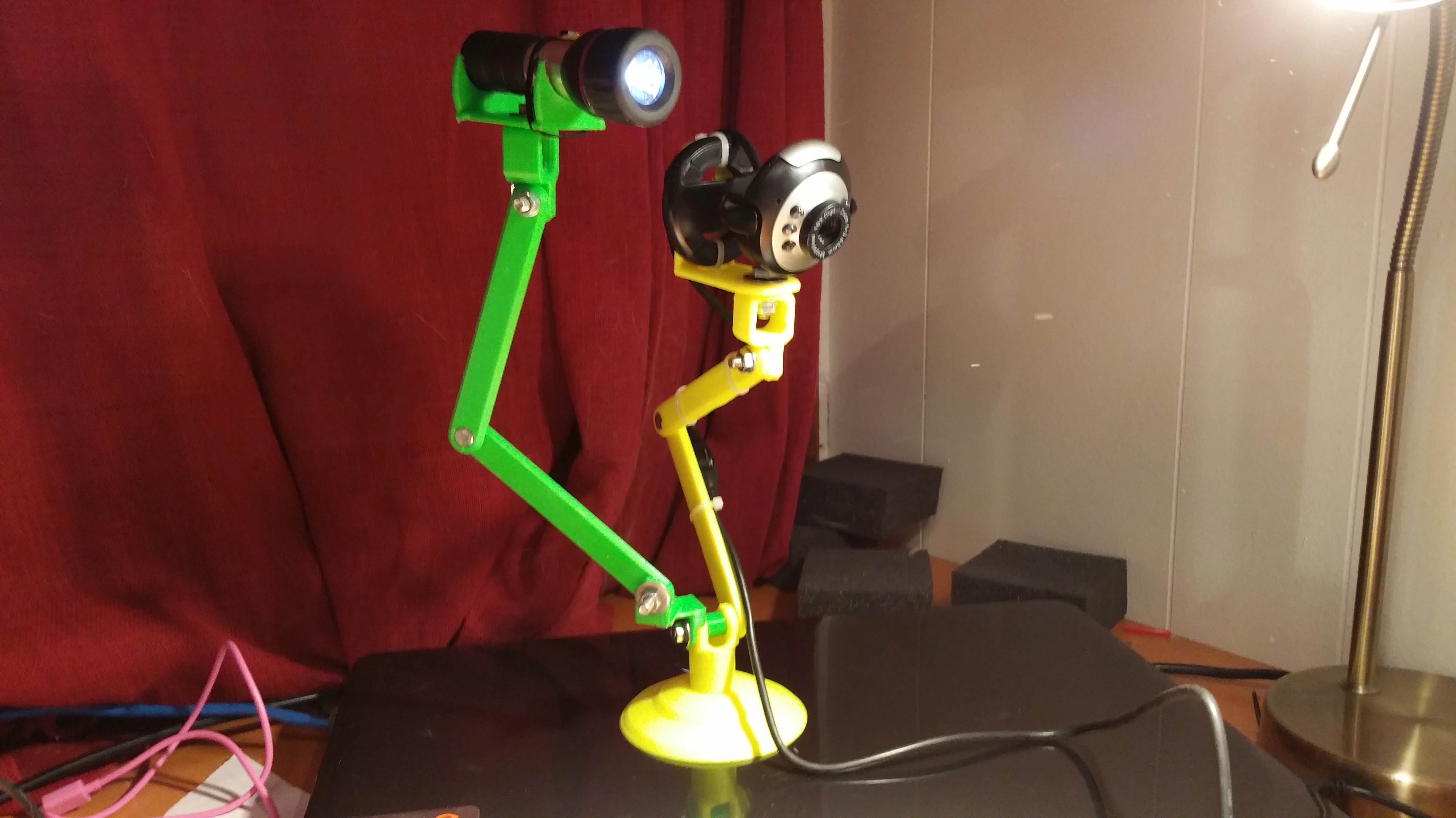 WebCam Arm with Light Option