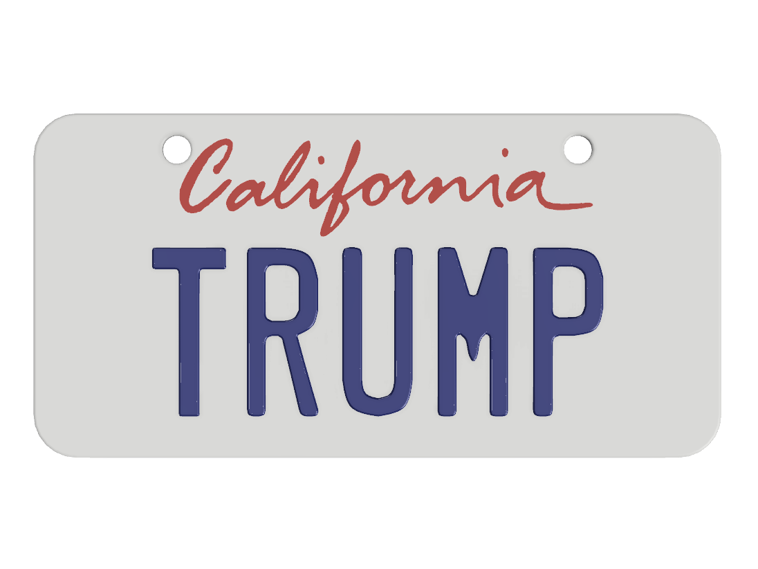 California Bicycle Plate
