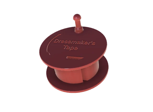 Dressmaker's tape spool