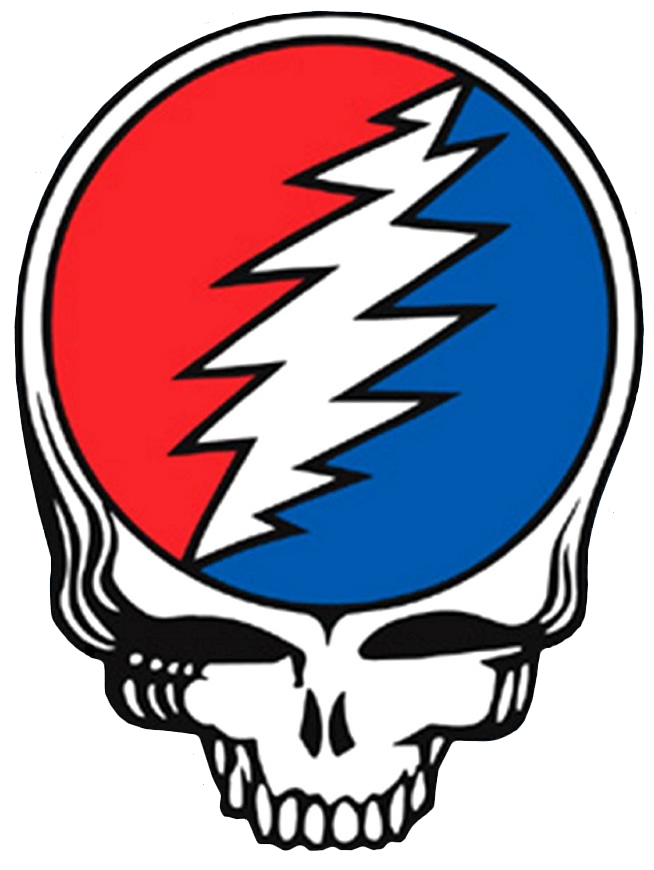 Grateful Dead Lightning Skull cookie cutter