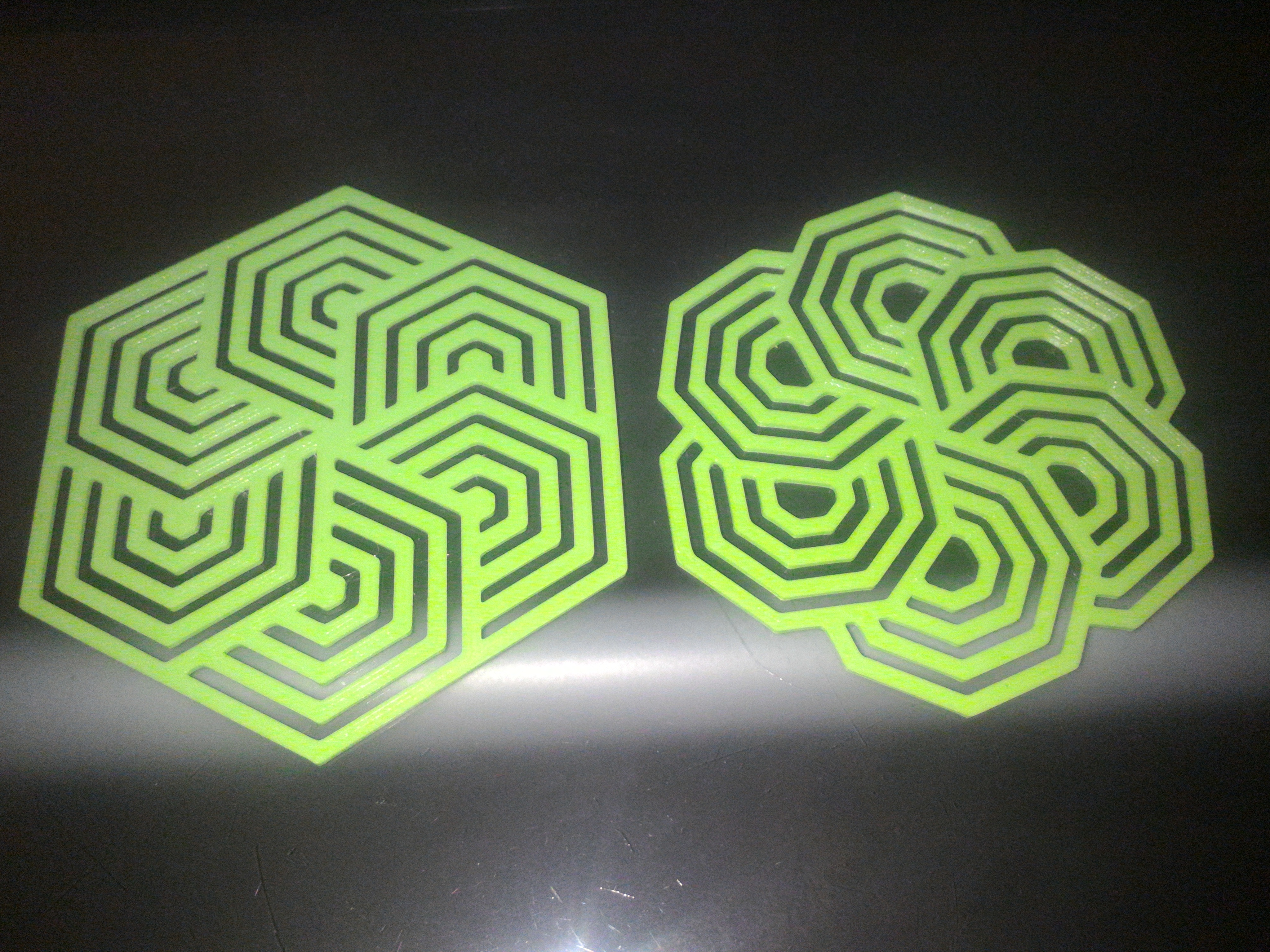 Coaster w/ and w/o bottom approx. 90mm/3,5inch diameter