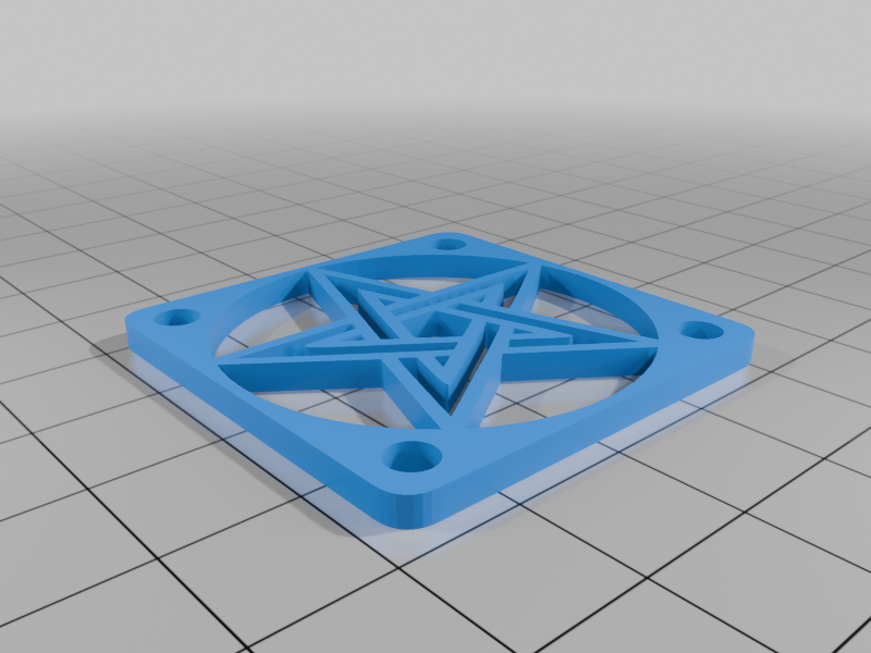 Pentagram Fan Grill 40mm - Geometric Series (High Flow)