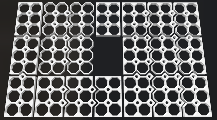 Parametric Stackable Multiboard Tiles