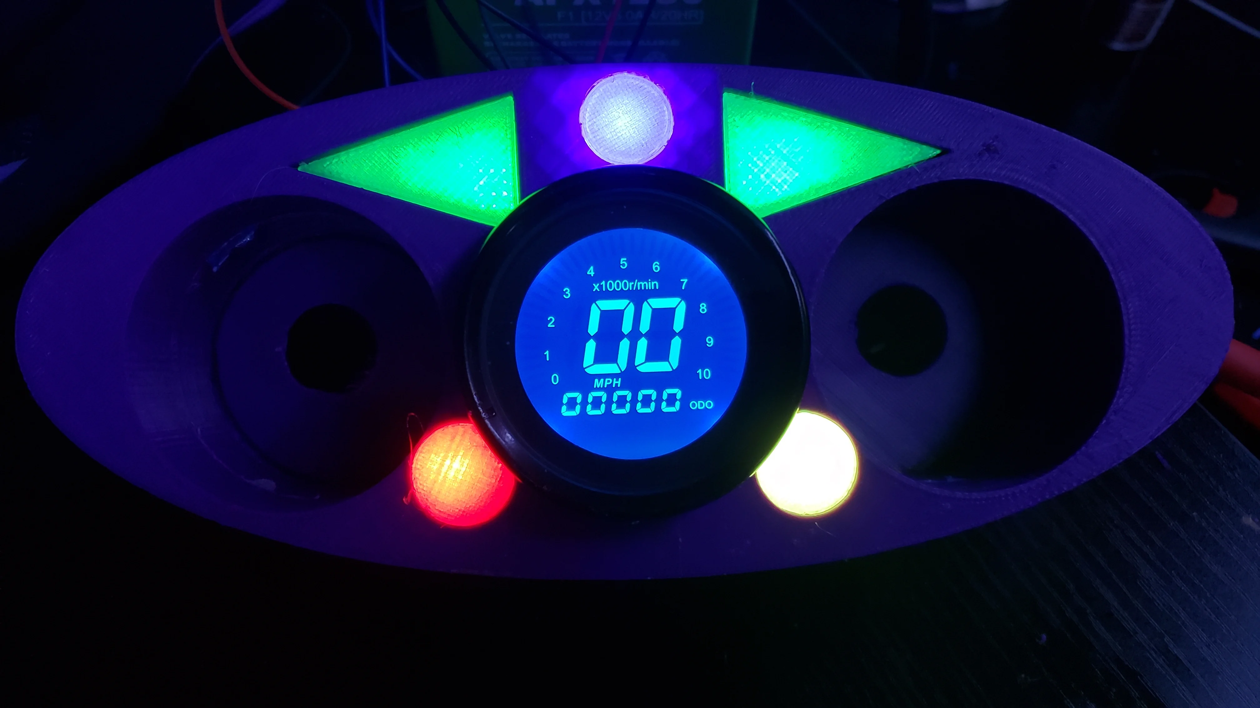Motorcycle Speedometer & speaker Houseing.