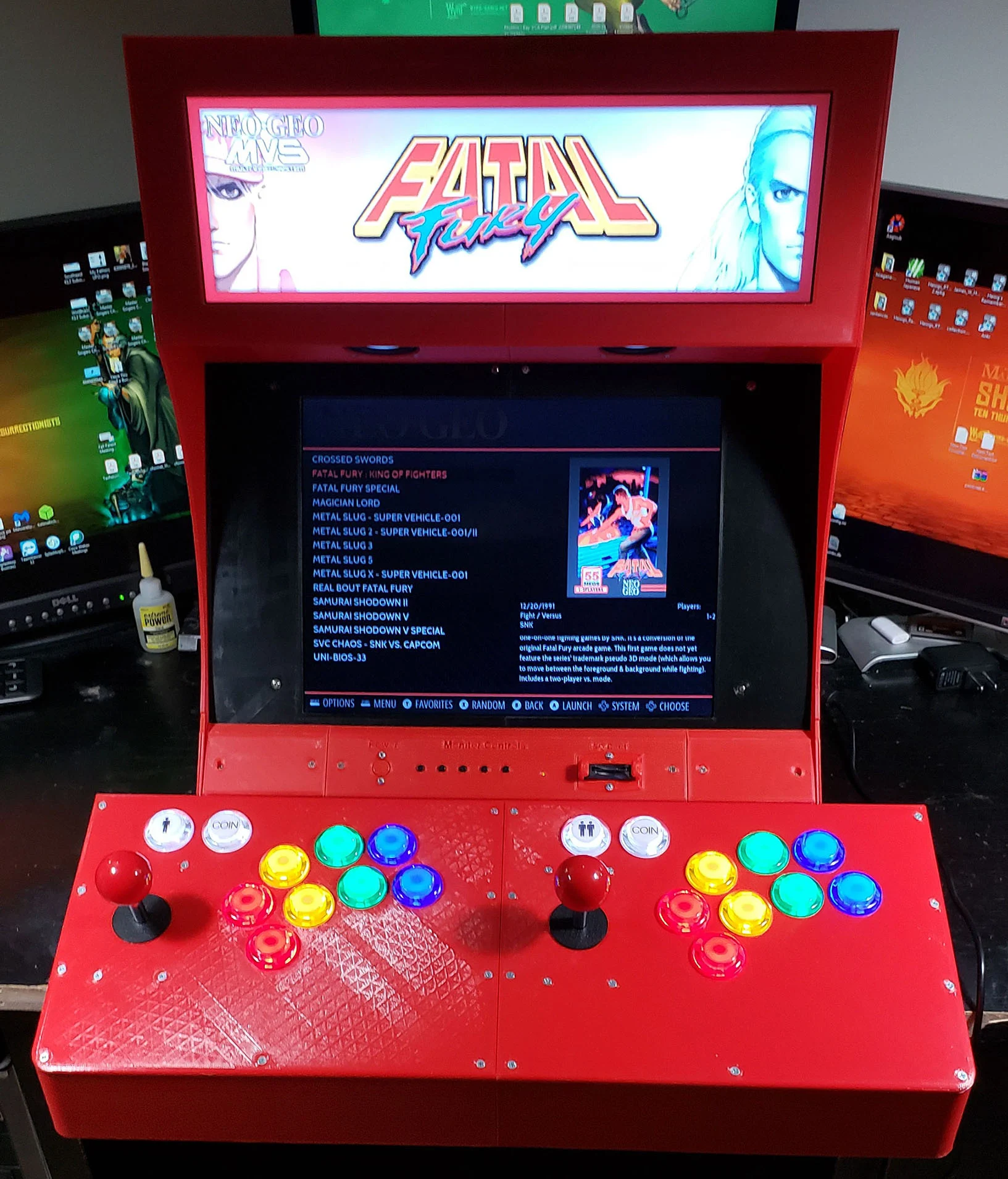 3D Printed 2 Player Arcade Machine