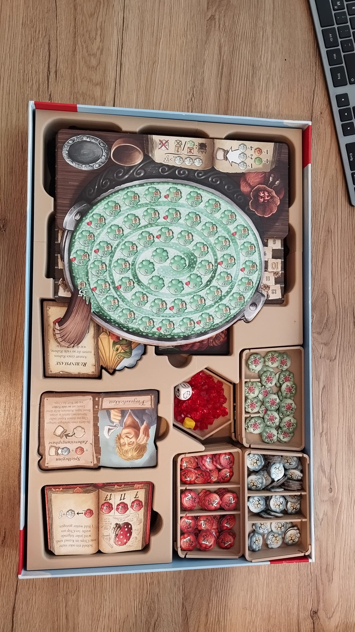 Quacksalber von Quedlinburg MegaBox Insert mit beiden Erweiterungen Alchemisten + Kräuterhexen (Quacks of Quedlinburg + Alchemists + Herb Witches Inlay)