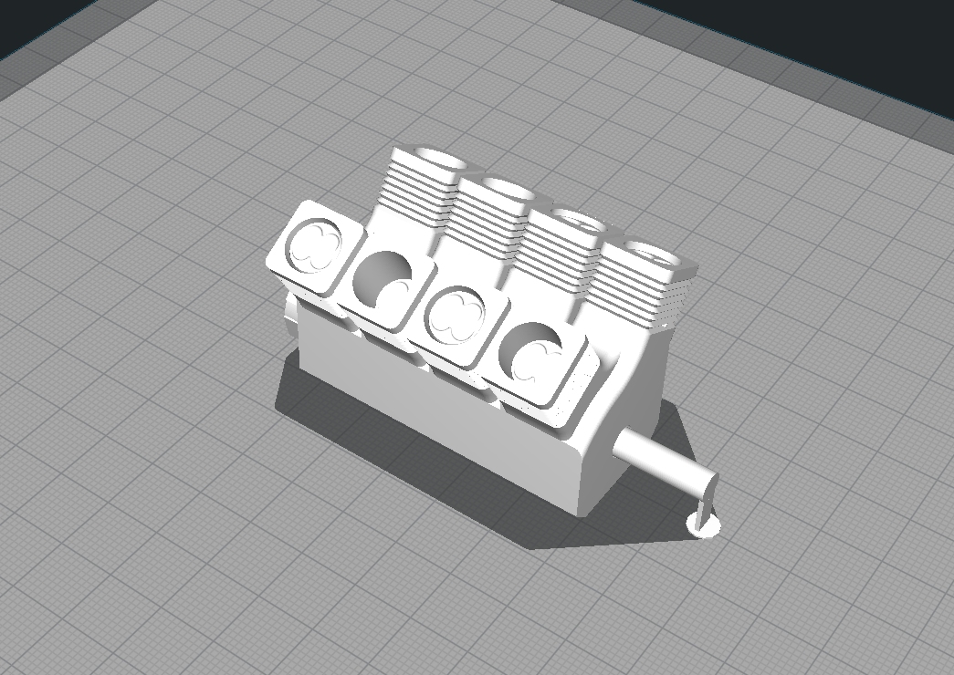Print-in-Place V4 / V6 / V8 (V-Twin Remix)