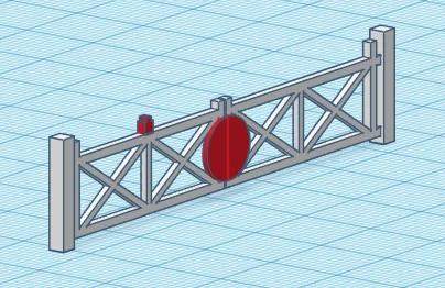 N Gauge Crossing Gates