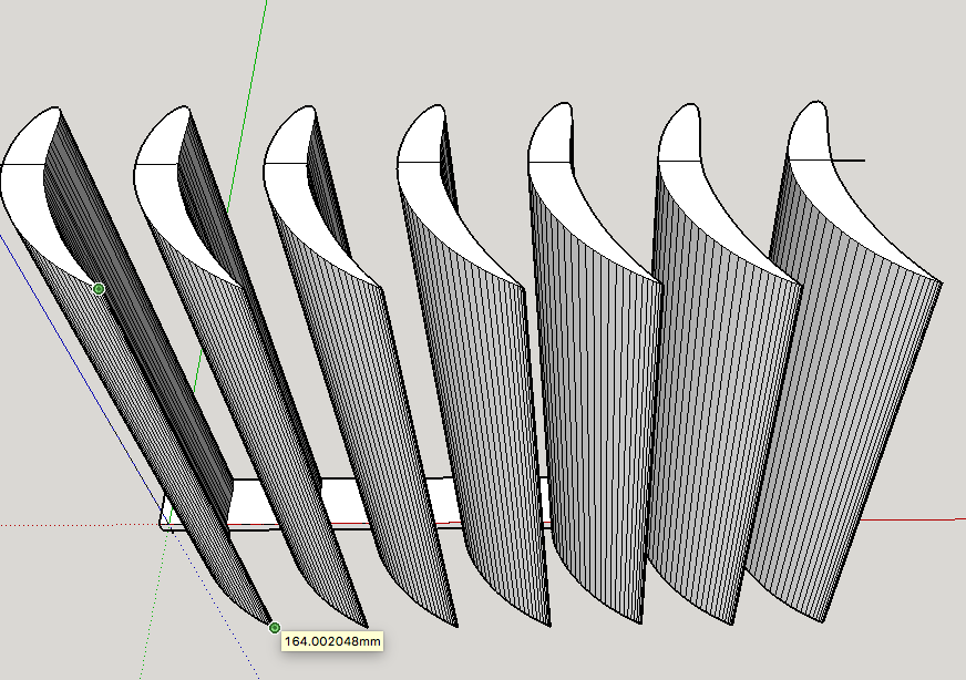 Airfoil Turning Vanes Air Vent Deflector Louvers (Fixed Angle)