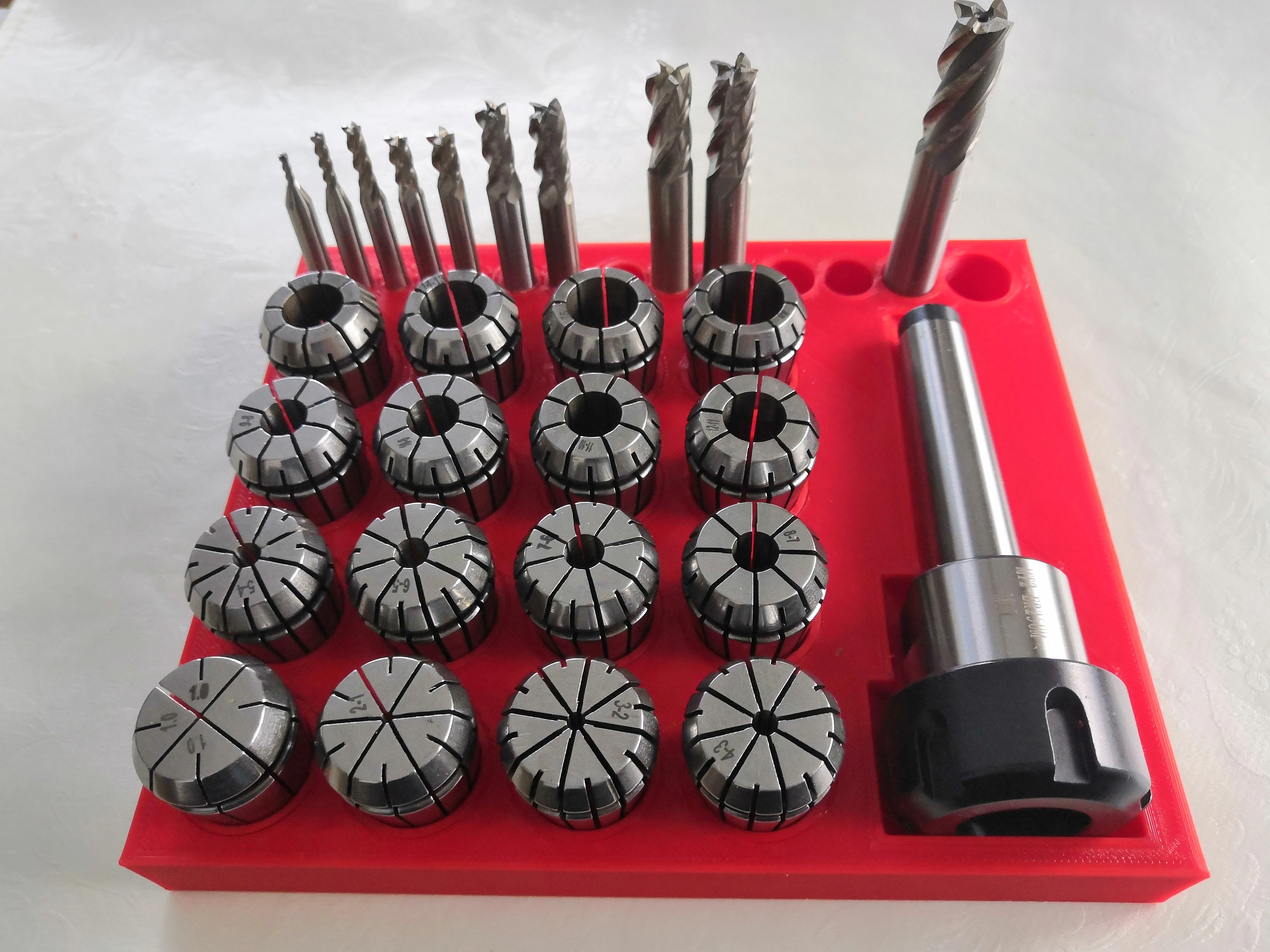 Sortierbox,ER25 Spannzangensatz,ER25 Spannzangenfutter;Fräser Sorting box,ER25 collet set,ER25 collet chuck;milling cutter