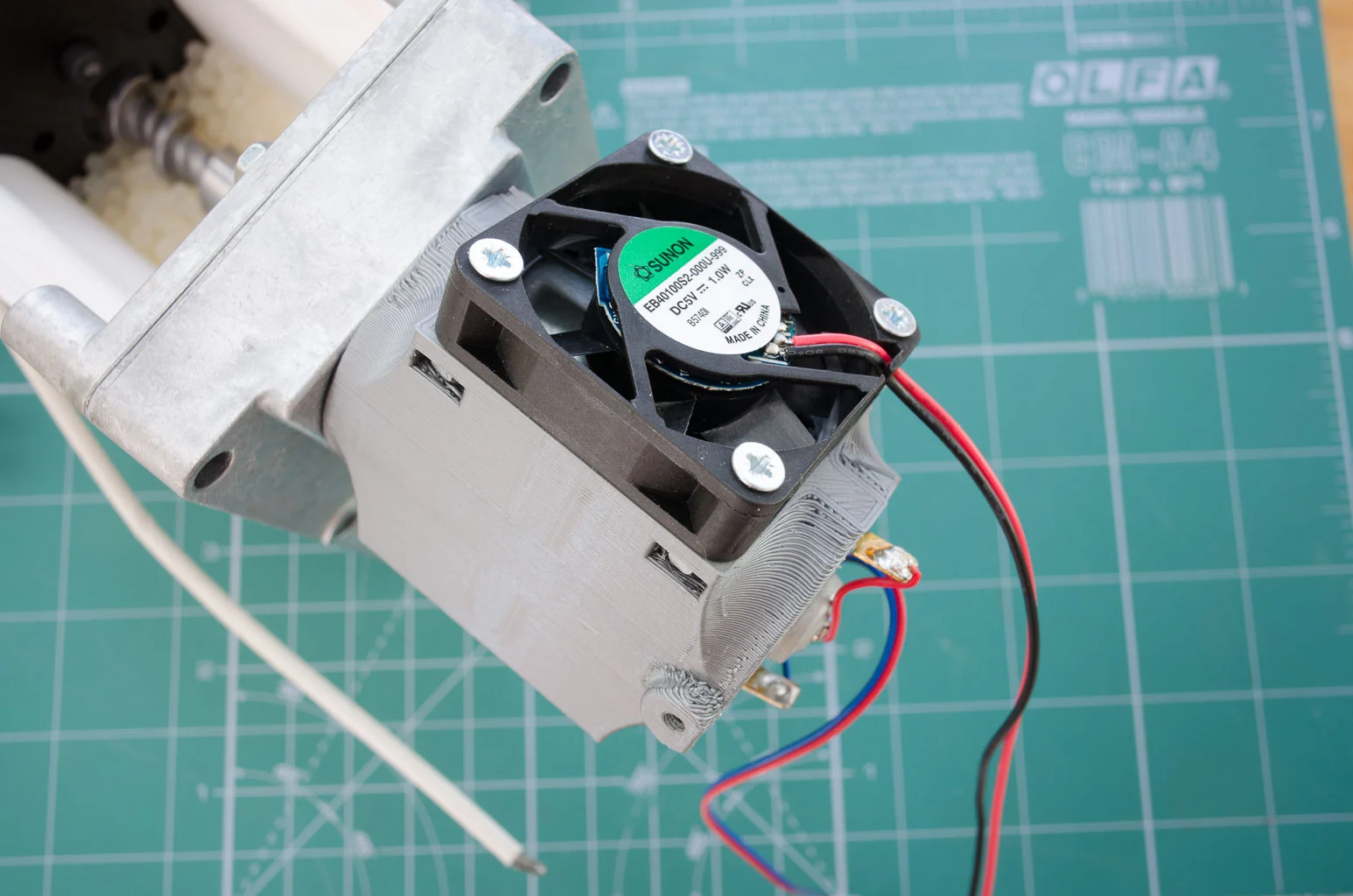 Felfil Evo geared motor (36mm diameter x 60mm length) cooling jacket