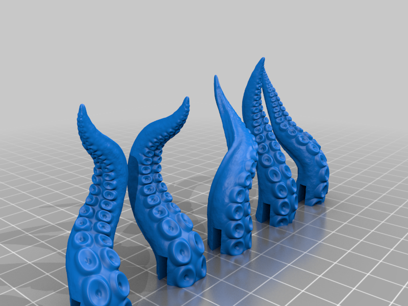 kraken tentacles glass deco