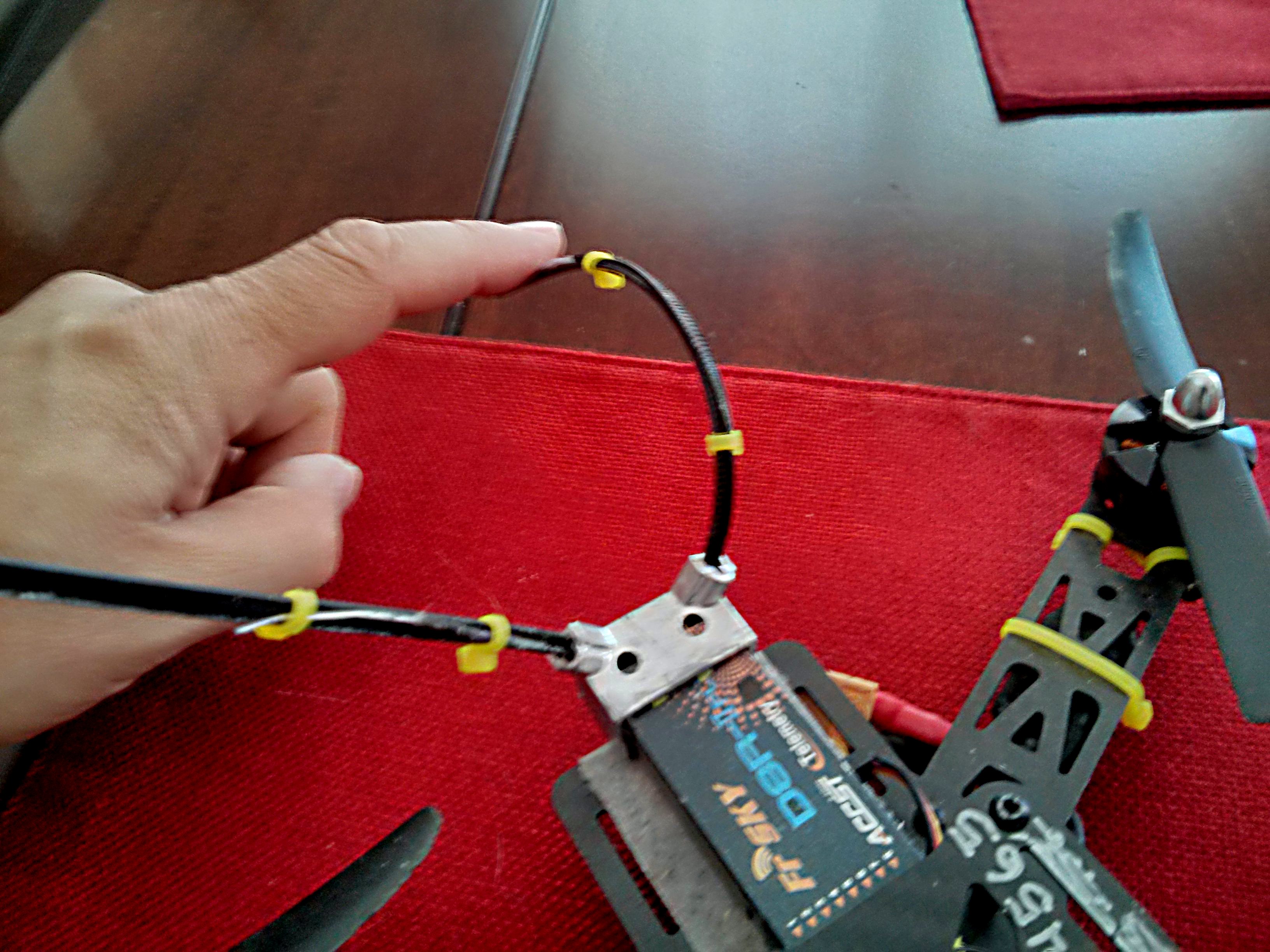 FrSky D8R-II Plus NO TUBE Antenna Holder Mount