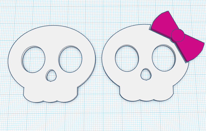 Cute 2D (mostly) Skull