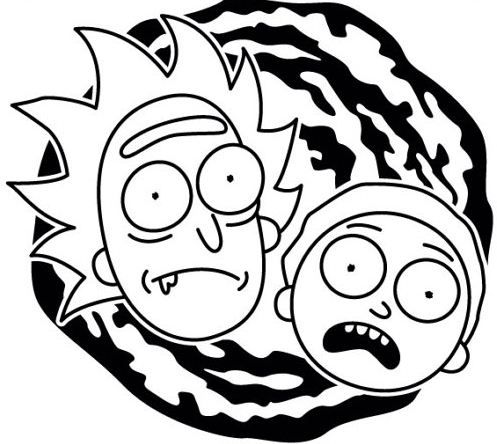 Rick and Morty wall art
