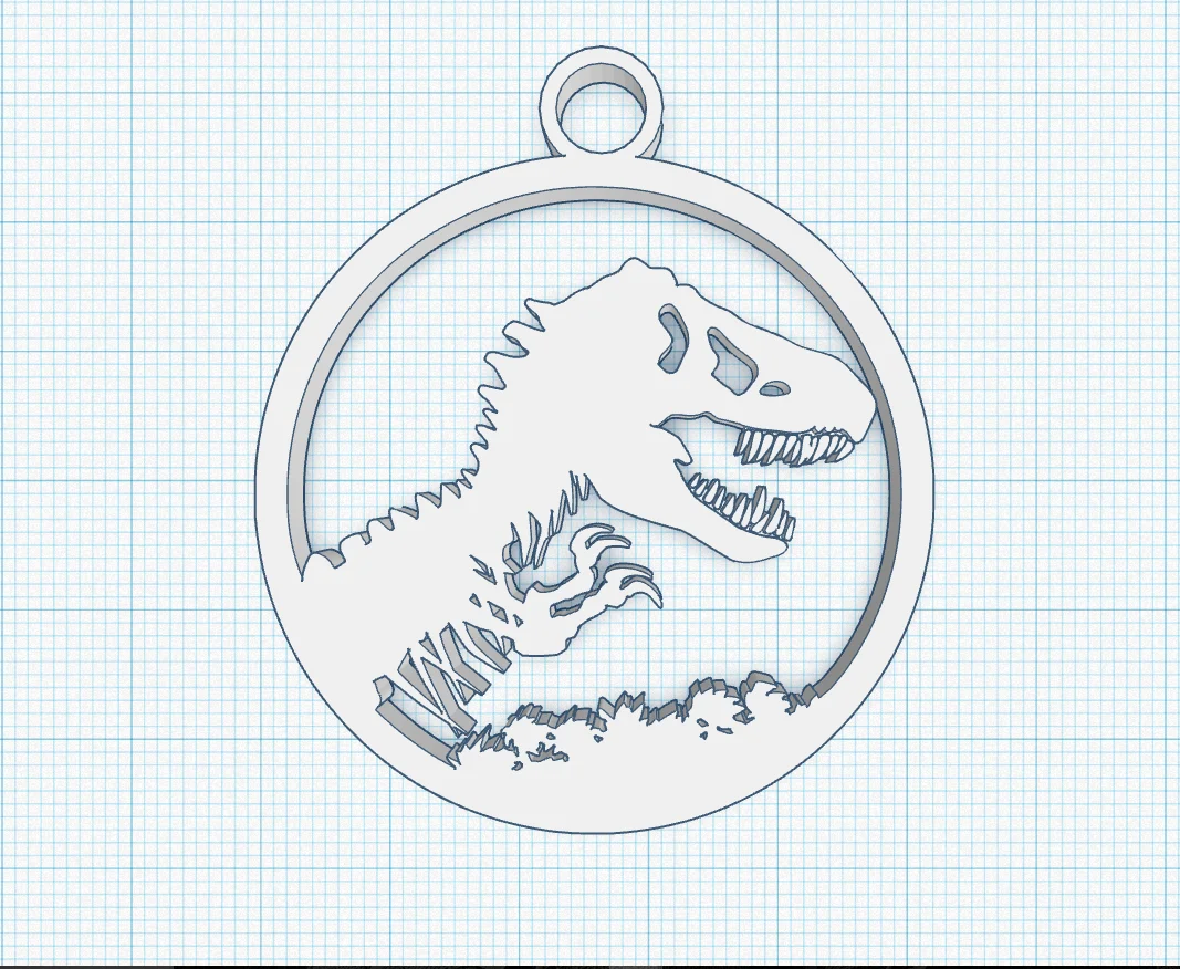 Jurassic Park key-chain