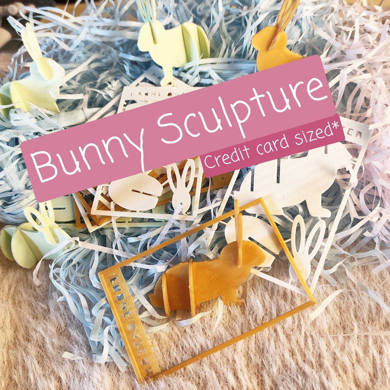 Easter Bunny Card Sculpture