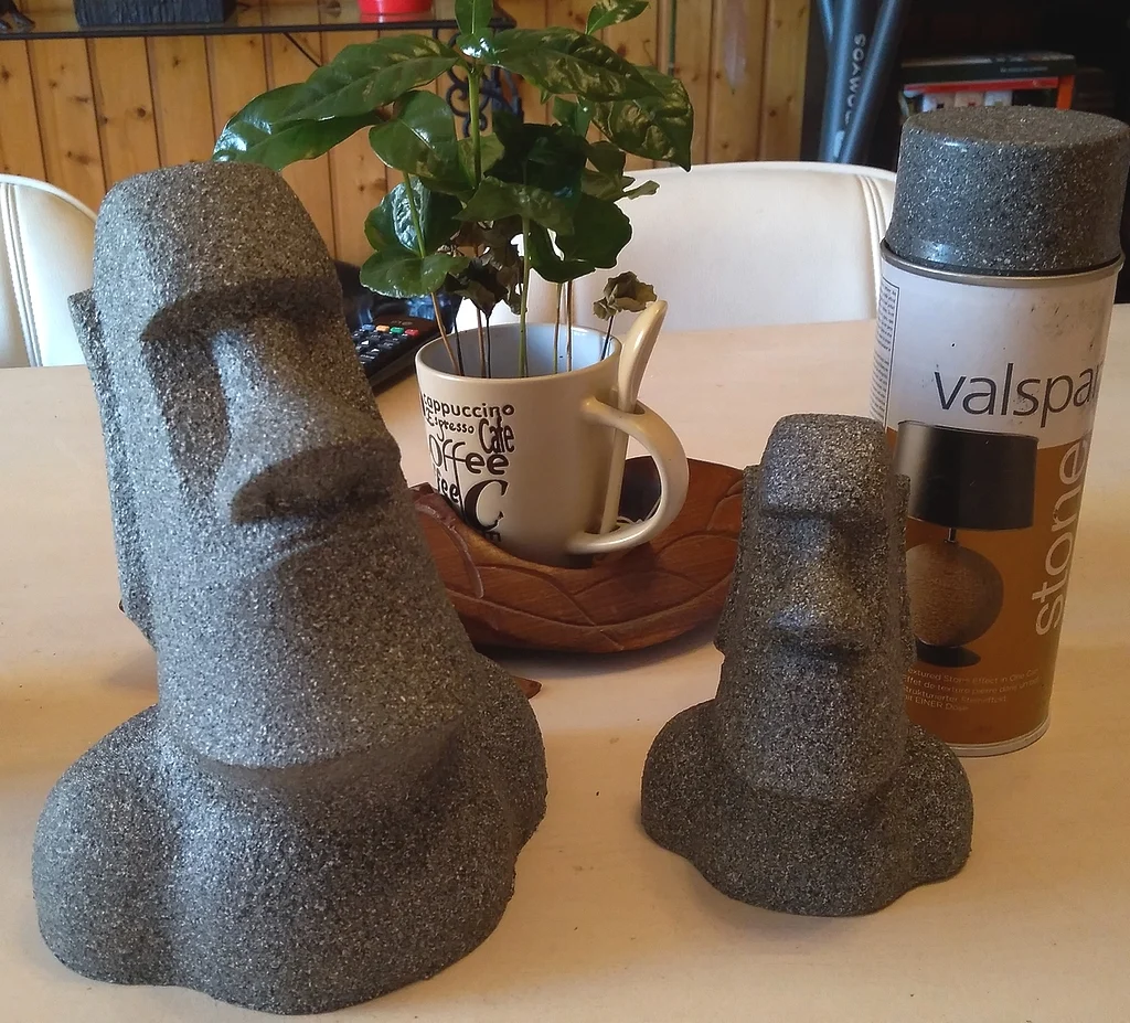 Moai statue -No overhang