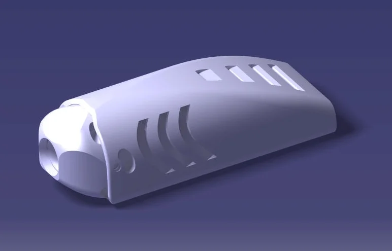 V2 Aerodynamic case for FPV camera + transmitter